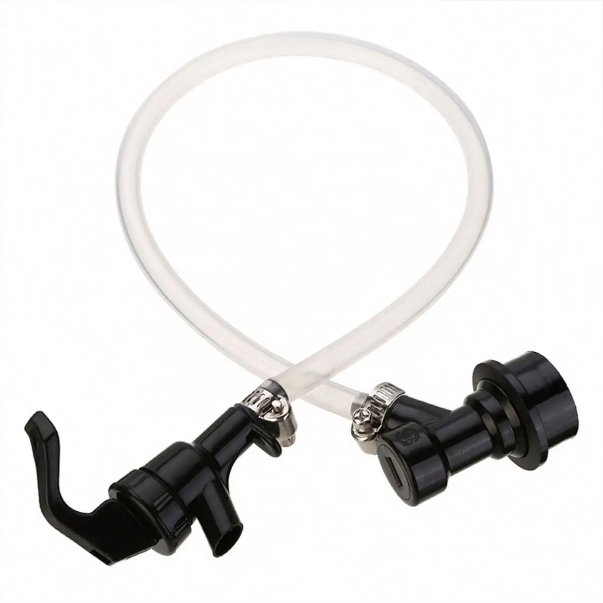 Picnic Tap Dispensing Kit, Flexible PVC Tube Quick Disconnect Set with Picnic Tap Draft Beer Keg Dispensing