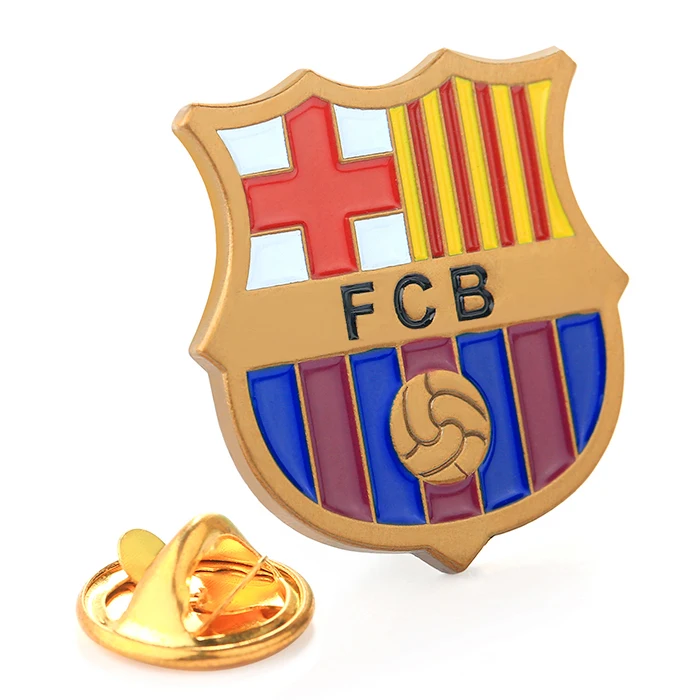 Wholesale custom made football club enamel pin manufacture