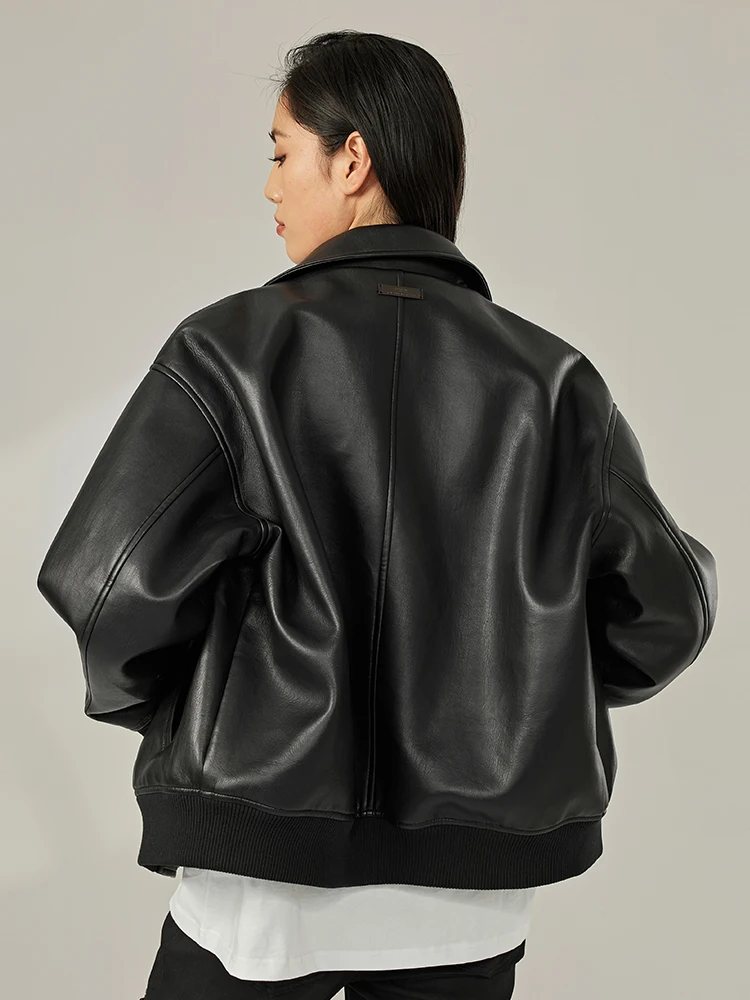 Custom Logo Spring Jackets Unisex Wholesale Fashion Women Pu Leather Jacket