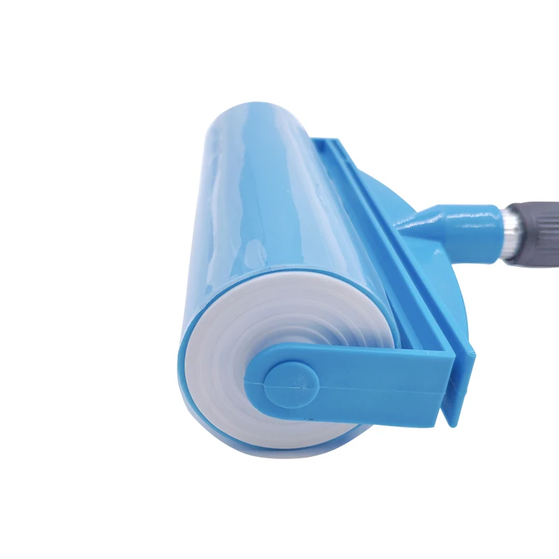 Telescopic Long handle Lint Roller brush  Washable  silica gel Lint Roller for Cleaning Dust
