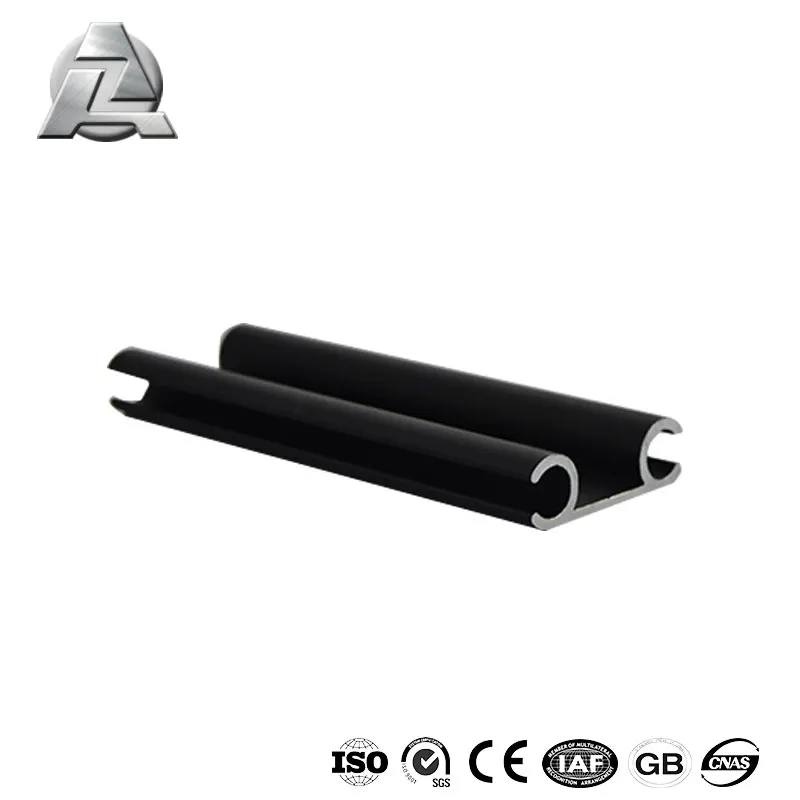 6000 series aluminum alloy ZJD-KD104 double awning keder rails extrusion profile