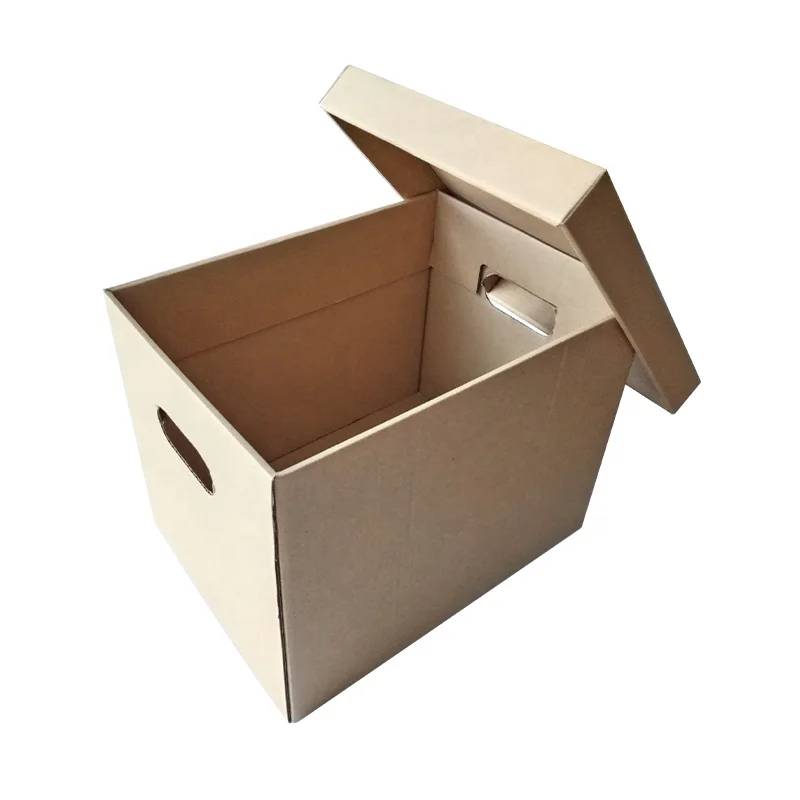 ZY Packaging office File Storage Boxes Standard Assembly cartons Lift-off Lid packaging box for Letters Legal report brown boxes