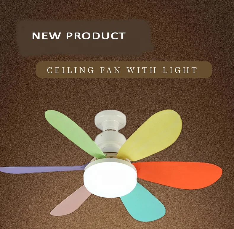 Jiangmen wholesale remote control E27 socket fan light lamp