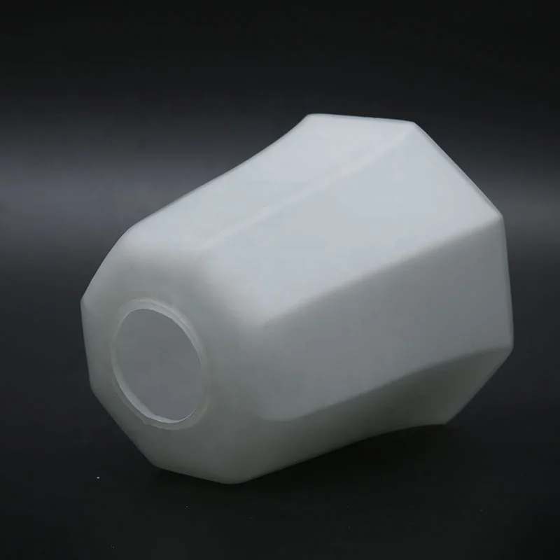 Round or Square Fabric Lampshade Anti-Glare White Body Glass Material for Table or Wall Lamp in Hotels