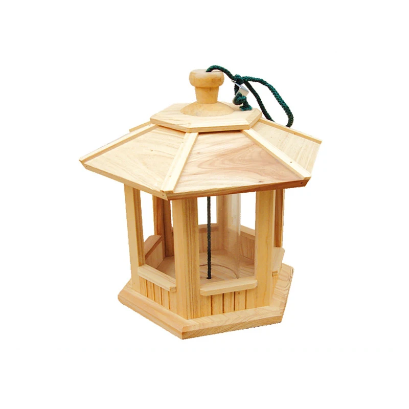 China Factory Wholesale Portable Newest Style Window Wooden Wild Bird Feeders With Cheap Price