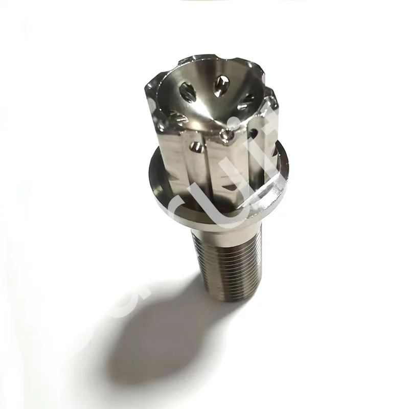 Gr5 m12x1.25 60 degree  cone seat  titanium wheel bolt for car
