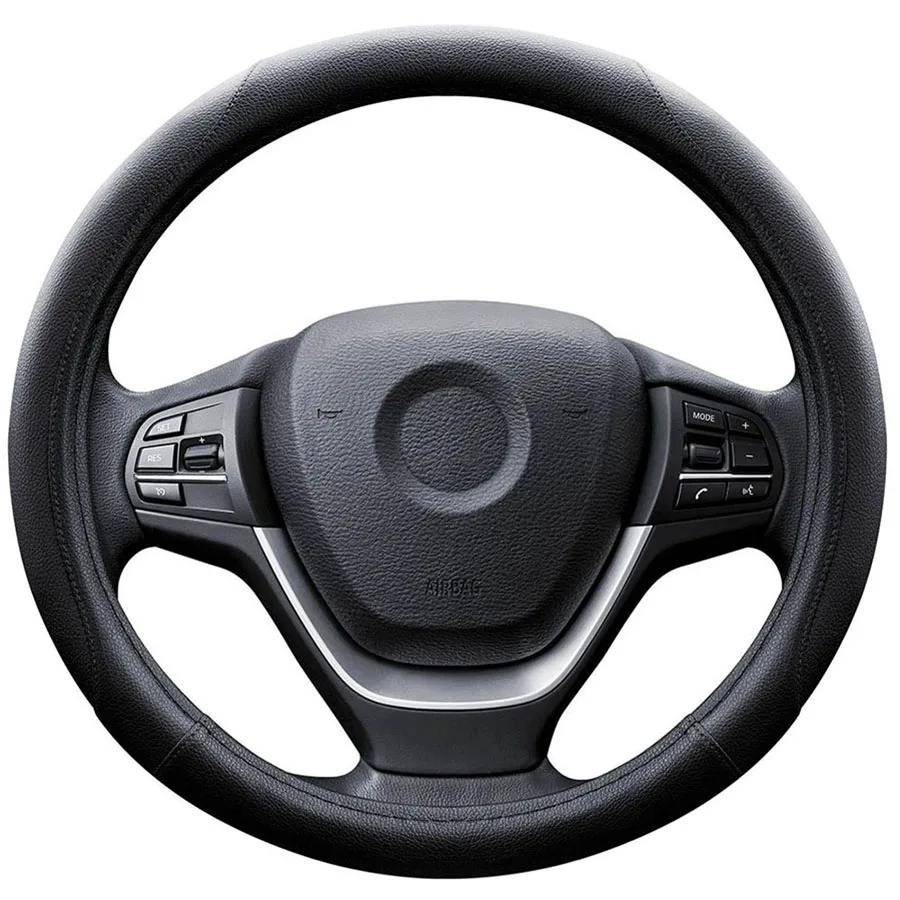 Настраиваемая универсальная оплетка рулевого колеса стандартного размера для рулевого колеса 14 1/2-15 дюймов 38 см с внешним диаметром