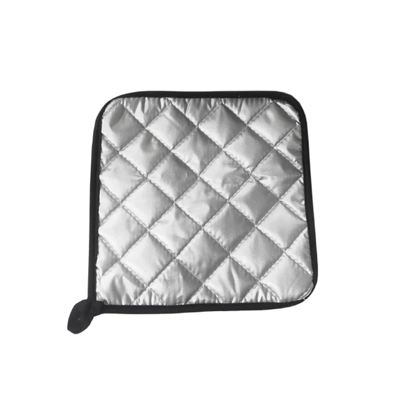 Sublimation blank Linen Fabric pot holder polyester surface mat pad heat insulation mats Heat-resistant Mitt Double