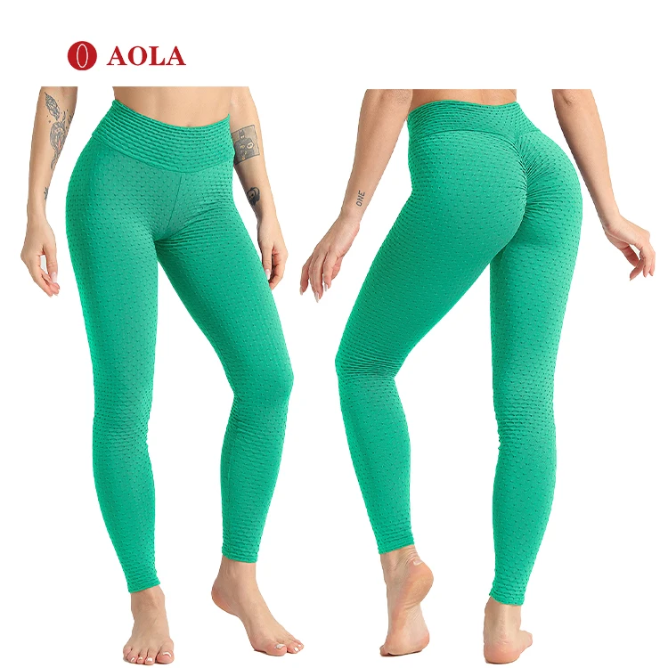 
AOLA For Women Seamless Scrunch Butt Yoga Lift Gym High Waist Workout Waisted Sports Leggings Fitness 