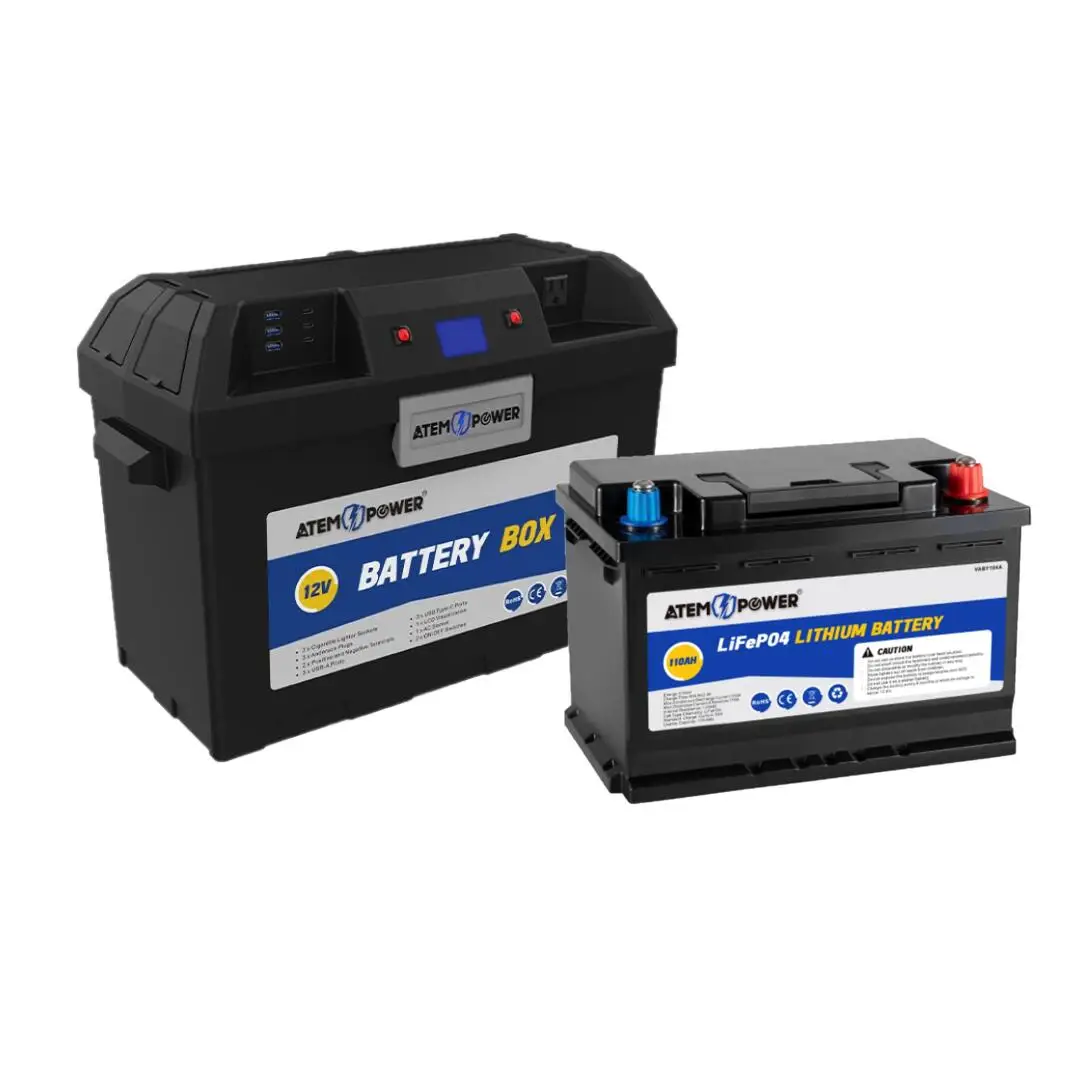 
500W inverter built-in AC output 12V Smart Battery box for AGM battery LiFePO4 battery 