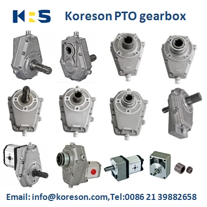Agricultural tractor PTO gearbox and gear pump assembly