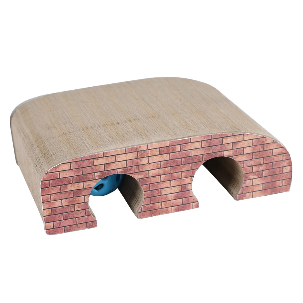 Cat Furniture Arch Bridge Type Cat toy Cardboard Tunnel