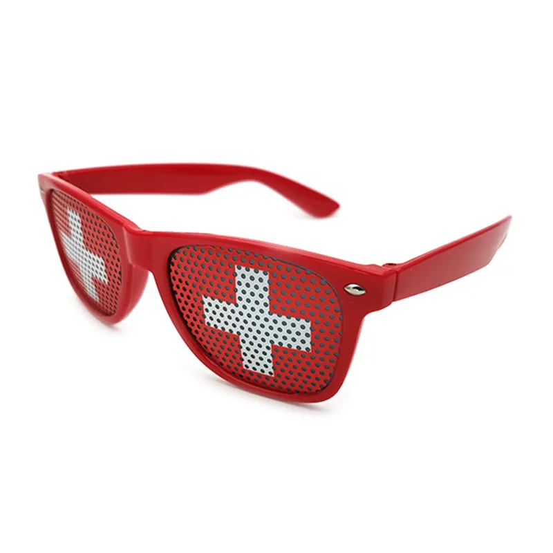 Wholesale soccer flag sunglasses microfiber drawstring bag pouches England Italy German american flag sunglasses