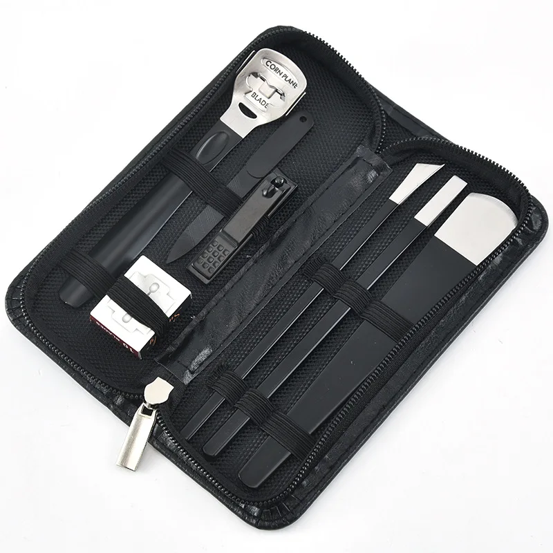 
Manufacturer wholesale portable travel manicure pedicure set private label nail tools high quality nail clipper cutter 