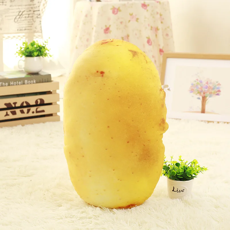 Promotion Can Add Logo Simulation Vegetable Pillow Potato Onion Plush Toy Nap Pillow Food Series Pillow