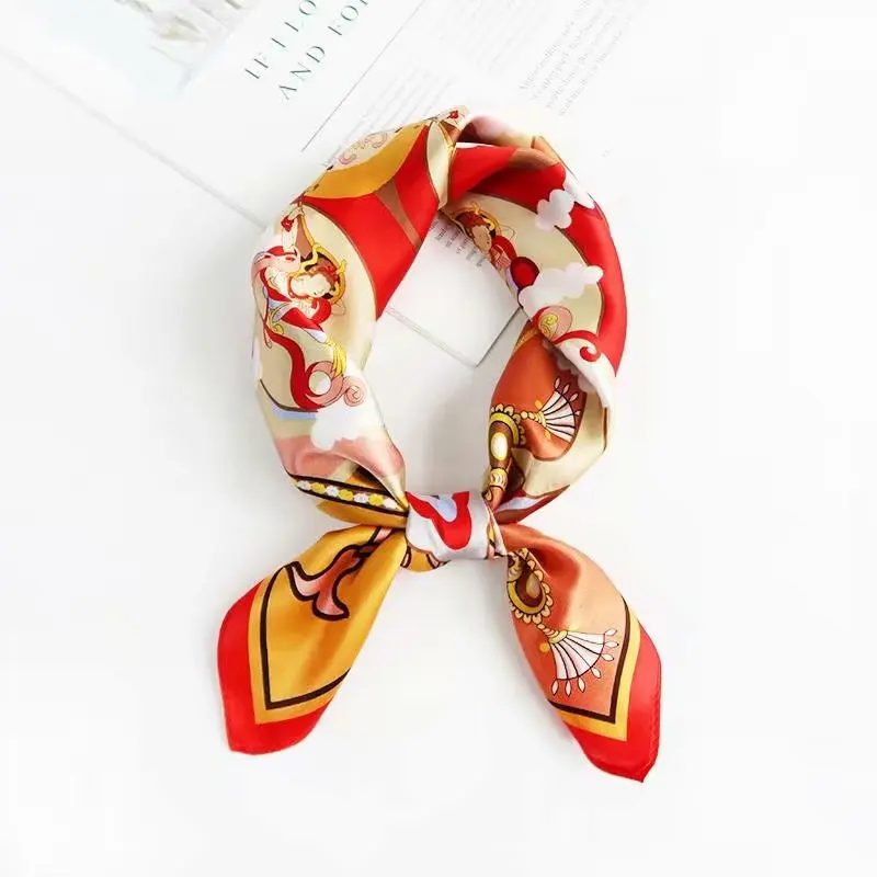 2021 Best Selling Fashion 70cm Square Scarf Girls Women Winter Scarf