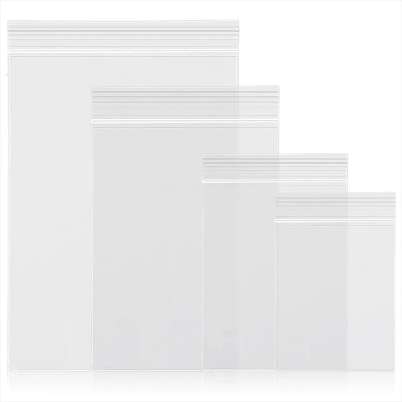 Hot Sale Small Plastic Bags Zipper Lock Bags Clear 2 Mil Reclosable Zipper Storage Baggies for Daily Vitamin, Jewelry, Candy
