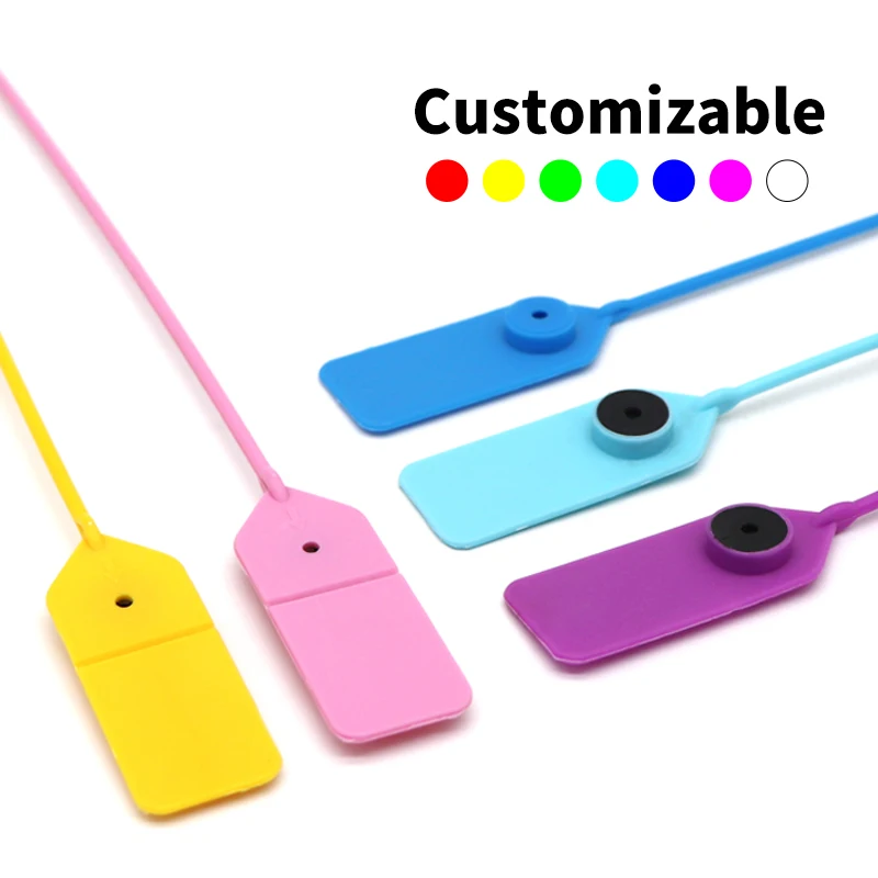 OY-PS106 High security tamper proof barcode pull tight plastic seals