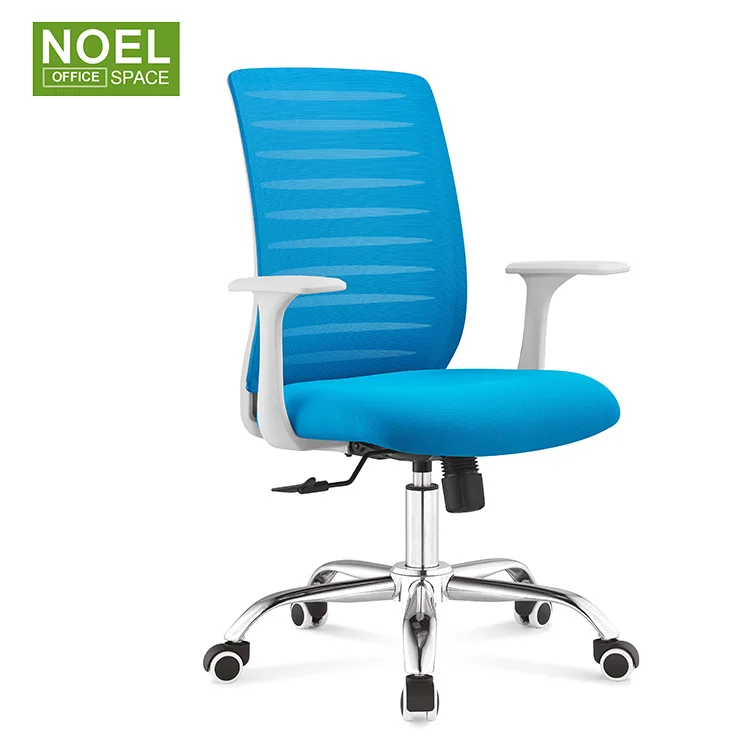 Ergonomic swivel computer gaming chair mid back adjustable swivel office chair