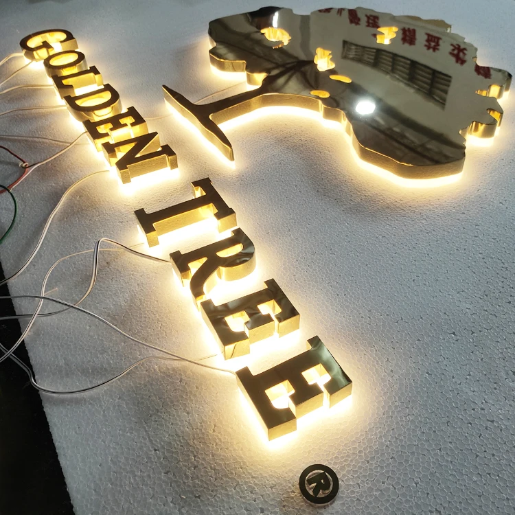 Manufacturer 3d logo Custom sign Waterproof Led Illuminated led sign Store backlit letters Channel Letter For Store