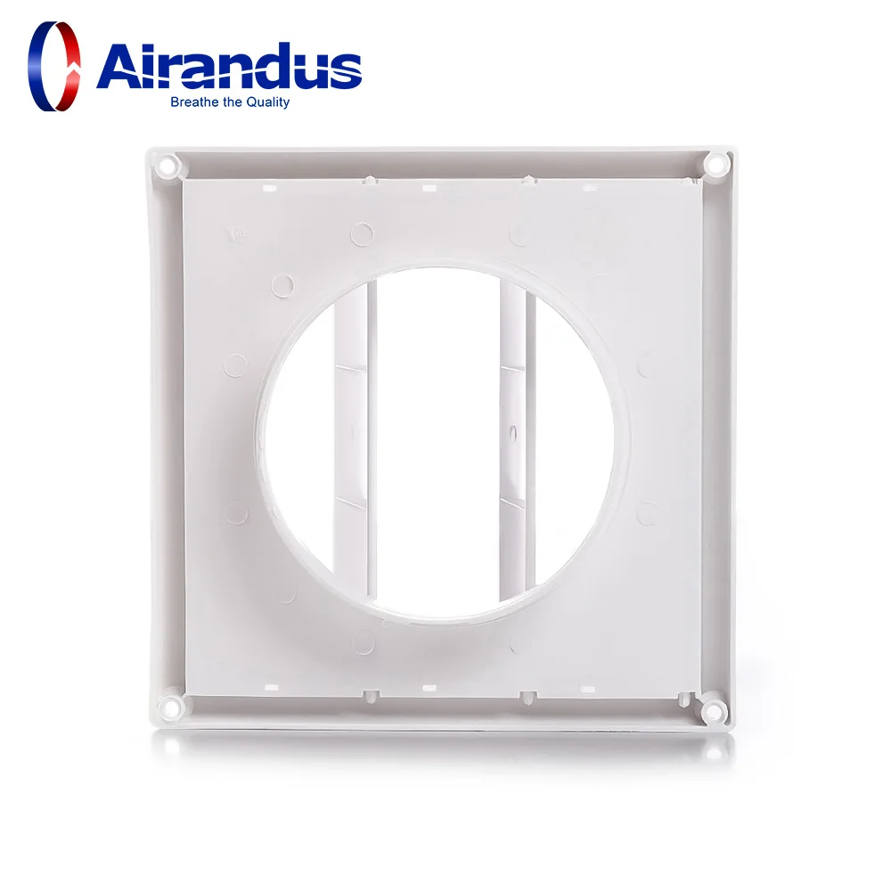Factory Price Ventilation Fixed Air Vent Cover Louvre Hood Cream Louver Dryer Vent Plastic Vent Louver for HVAC System