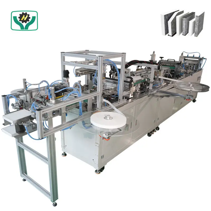 Full Automatic Air Conditioner Filter Panel Air Pleat Filter Making Machine Cabin Filtration Machine