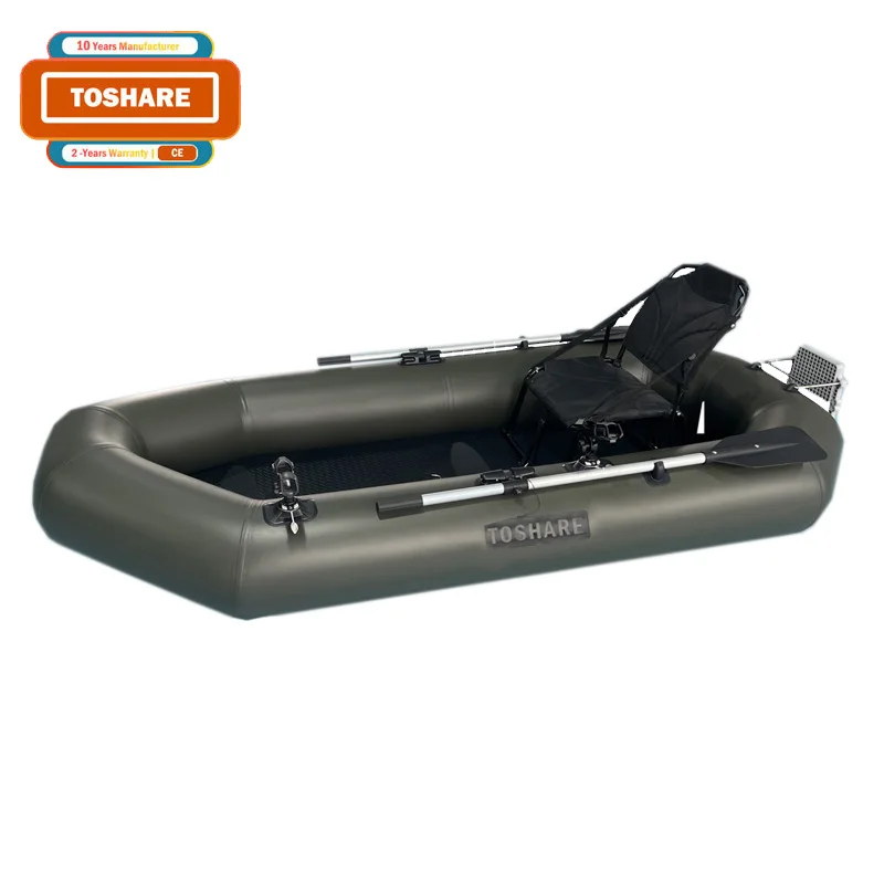 Toshare OEM Fashion design pvc inflatable fishing boat aluminum floor Cheap Chinese Inflatable boat Customizable decals