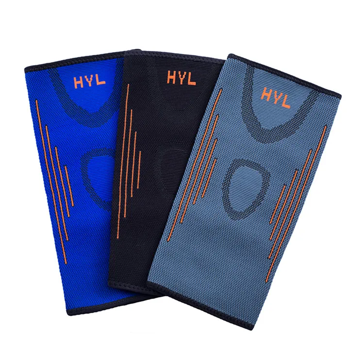 Factory wholesale custom logo compression Nylon elbow Sleeve Knitted Elbow Brace for tennis golf