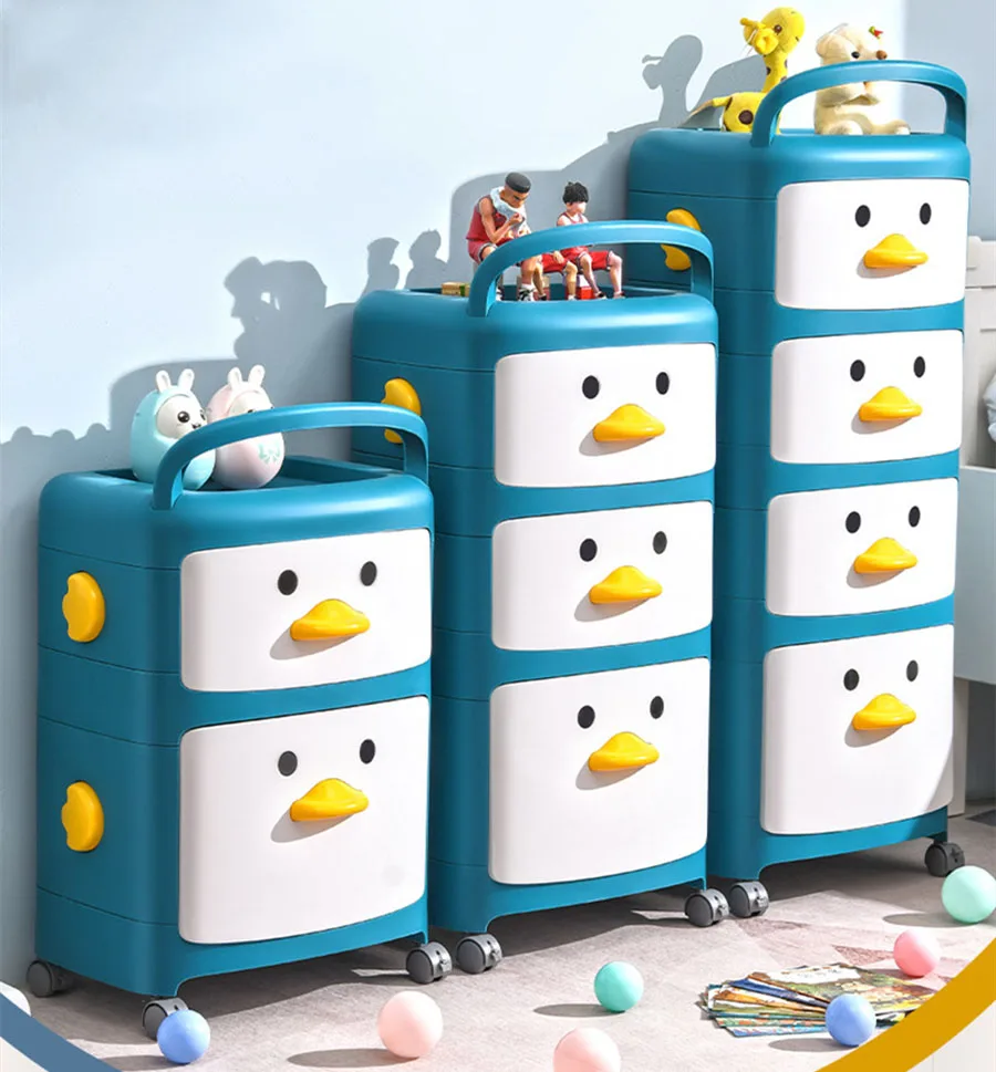 Hot Selling Cartoon Plastic Baby clothes cabinet