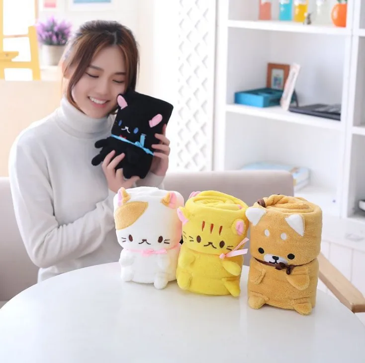 cartoon character personalized baby novelty pillow transform shower blanket 2 in 1