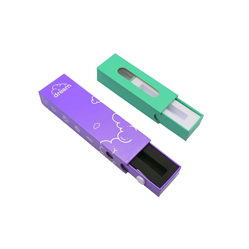 Cart Boxes Child Resistant Cartridge Packing Box Raw Garden Cardboard Cartridge Packaging With Foam Insert