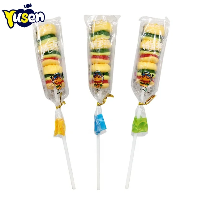 18g Wholesale Ready To Eat Shantou Factory Custom Private Label Mini Burger Gummies Candy With Mix Fruit Flavor