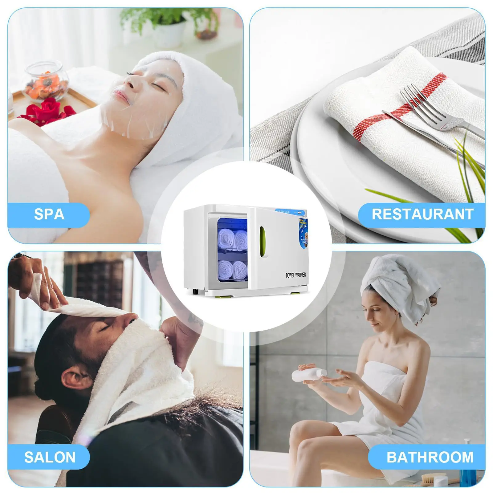 Professional 23L Disinfection Cabinet Electric Hot Towel Heater Dryer for Spa Salon Towel Warmer Sterilizer