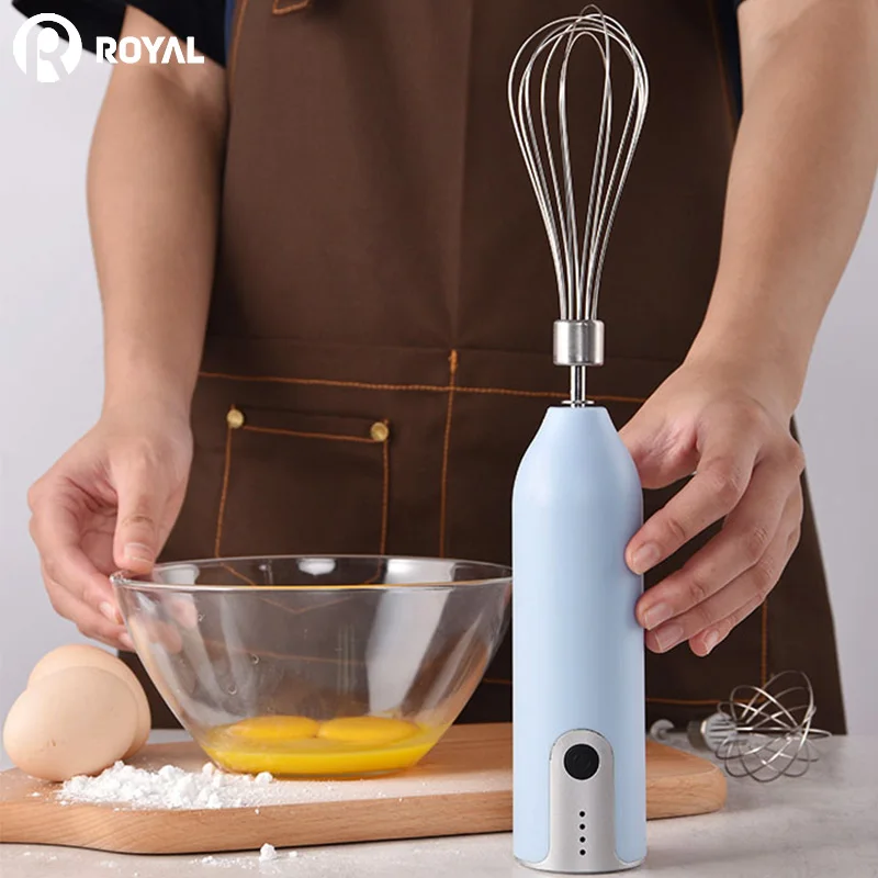 hot sale 3 speed portable plastic wireless egg whisk head rechargeable automatic egg mixer mini electric egg beater