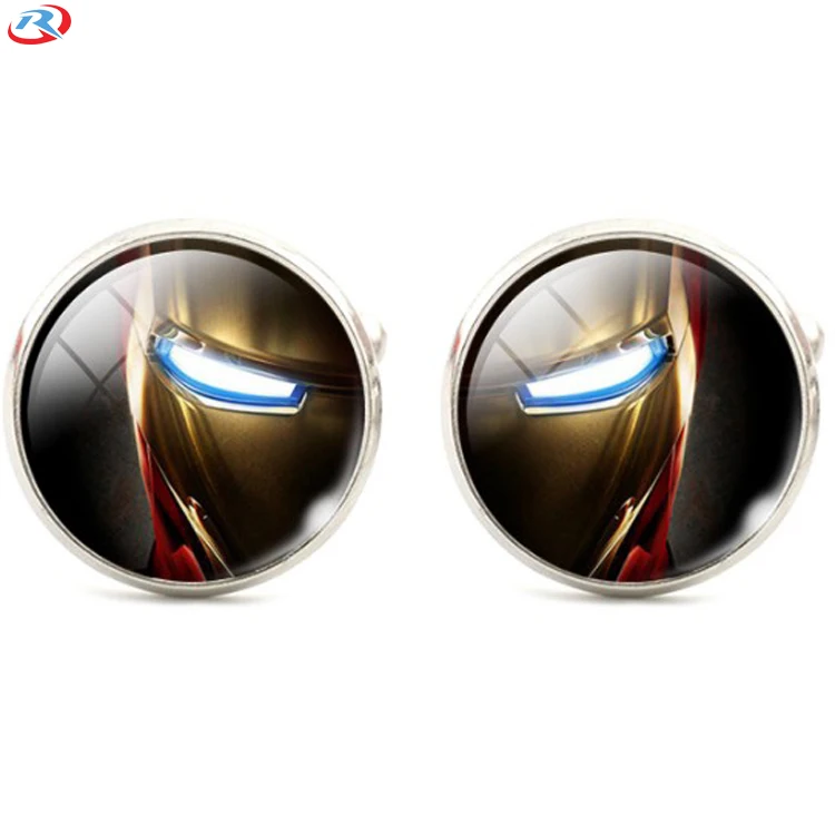 Оптовая продажа металлических драгоценных камней стеклянных запонок/запонок