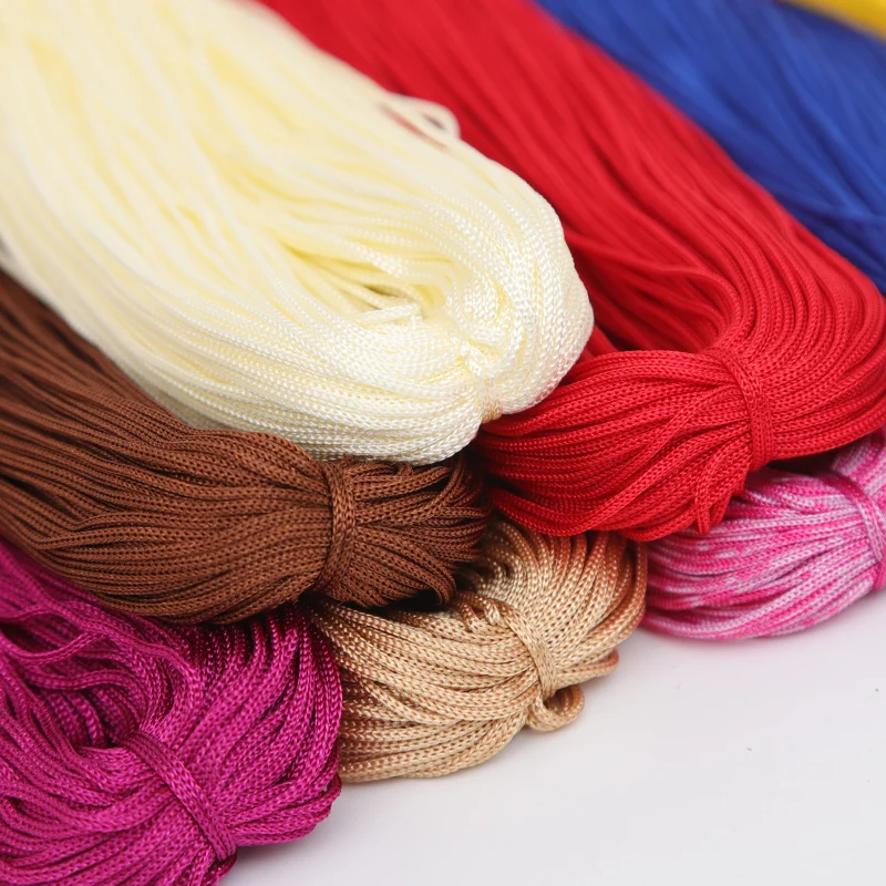 RongMeiXuan 1mm 50g Hand Knitted Light Weight Coarse Yarn Hand Knitted Hat Yarn Hollow Ice Silk Yarn