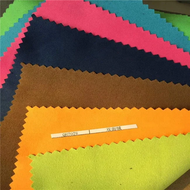 wholesale 100% micric  garment sofa hometextile shoes pillow fabric suede microfiber peach skin Upholstery