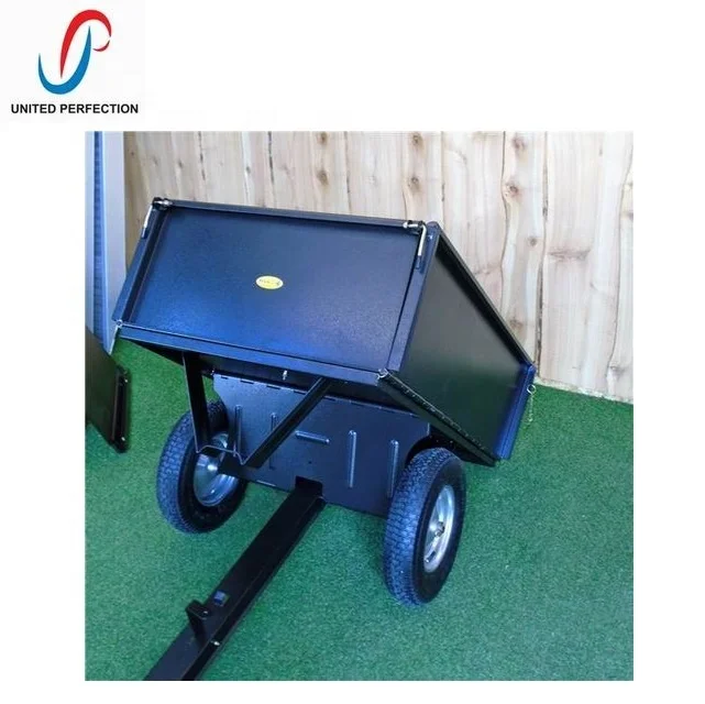 low MOQ best price hot sale dump cart flat bed Trailer motorcycle trailer with HEAVY LOADING