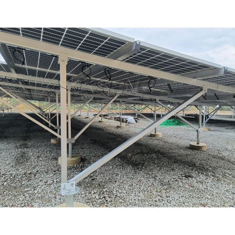 Solar Panel Ground Mount Kit Solar Fixed Photovoltaic Bracket Ground Mount Solar Racking Systems
