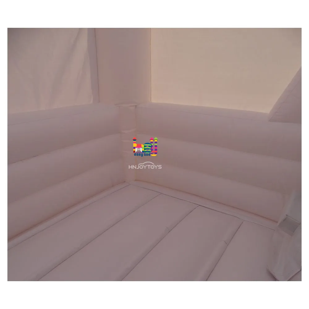 10x10ft 3 in 1 Mini Bouncy Castle White Combo Bounce House Slide with Front Netting