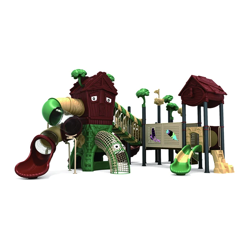 Outdoor Playground Children Playground Slides Equipment Plant Theme Kid Playground For Kindergarten