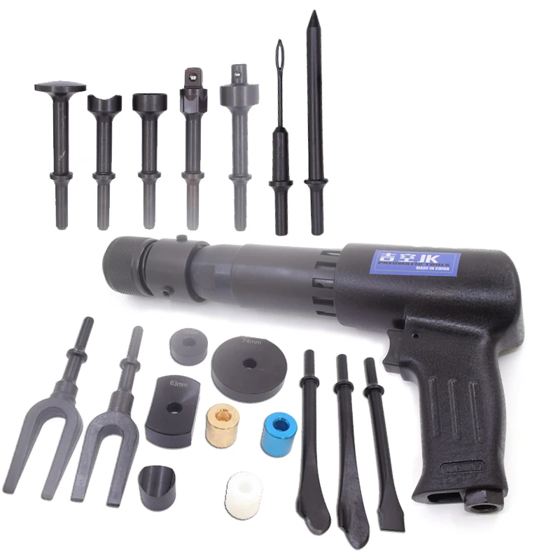 Pneumatic Concrete Breaker Ball Joint Auto Repair Tool Remover Flat Point Chisel Plane Air Hammer bit Separating Fork Set