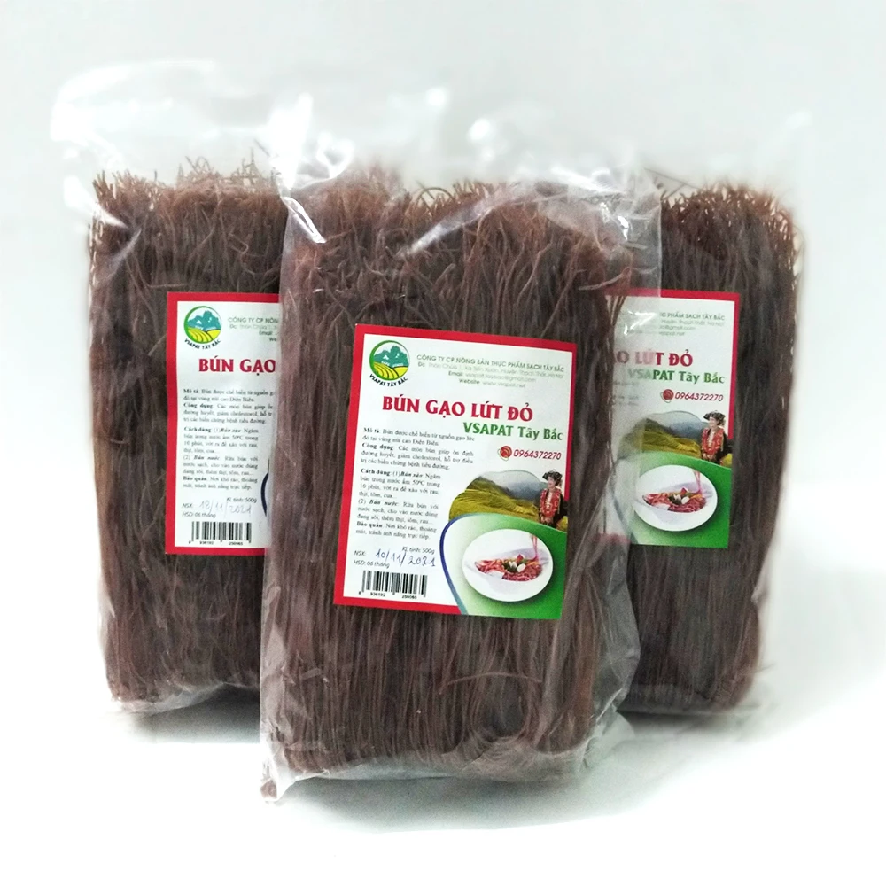 Вермишель из коричневого риса-VSAPAT TAY BAC 500 г, сушеная Лапша для риса