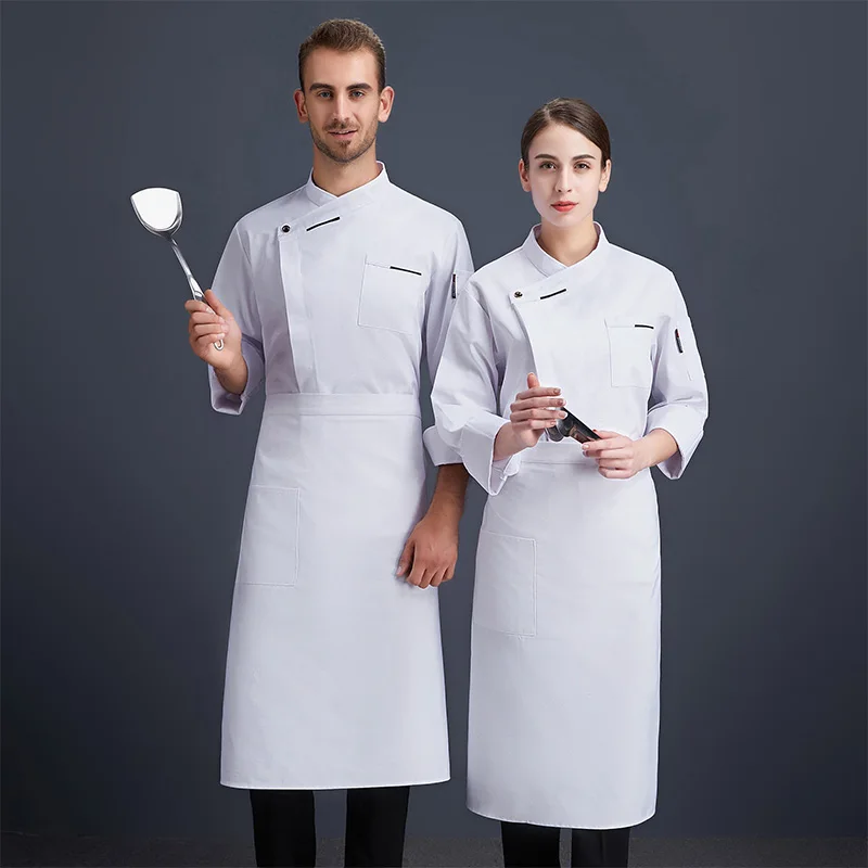 Newly designed chef clothing fashion unisex chef uniforms chef jacket for kitchens and restaurants