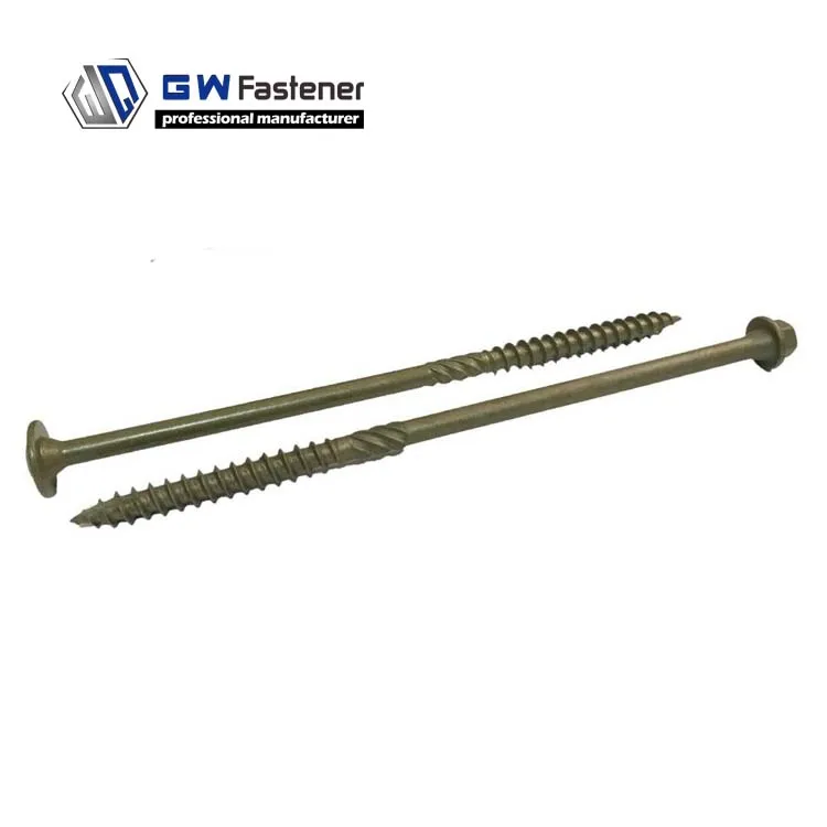 Черные зеленые коричневые Винты/таймер/деревянные винты шестигранная шайба головка ландшафтный винт сверхмощные наружные