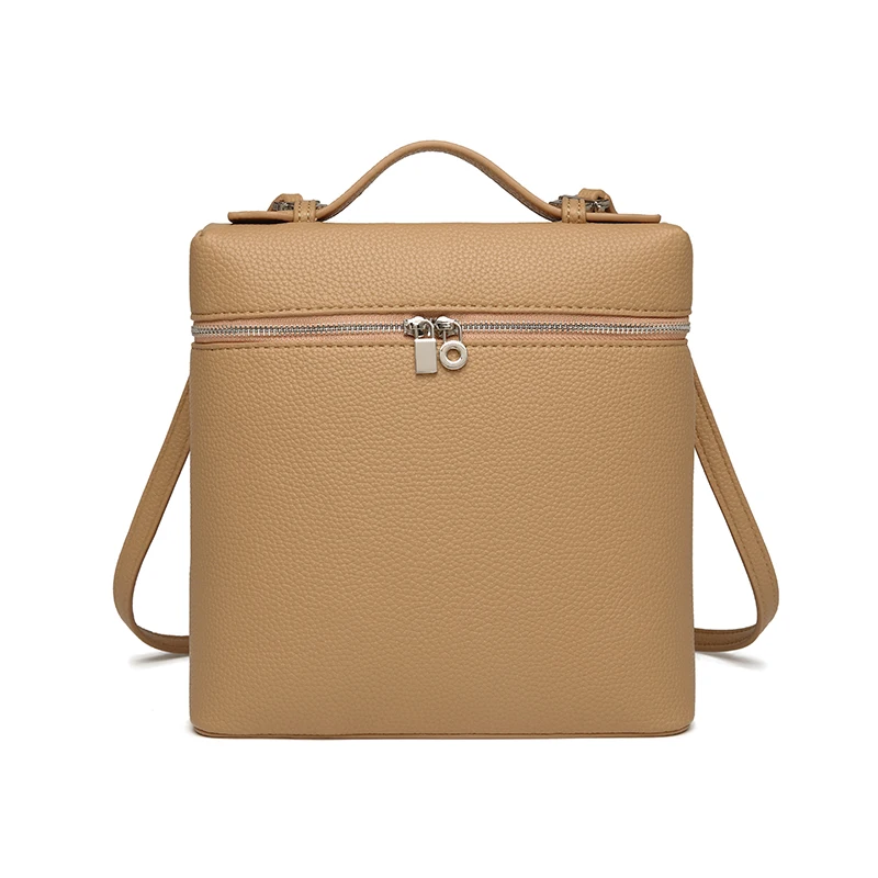 PU Handbag Backpack for Women Simple Design Anti-Theft Cheap Wholesale Backpack Luxury Design Suitable Daily Travel Schoolbag