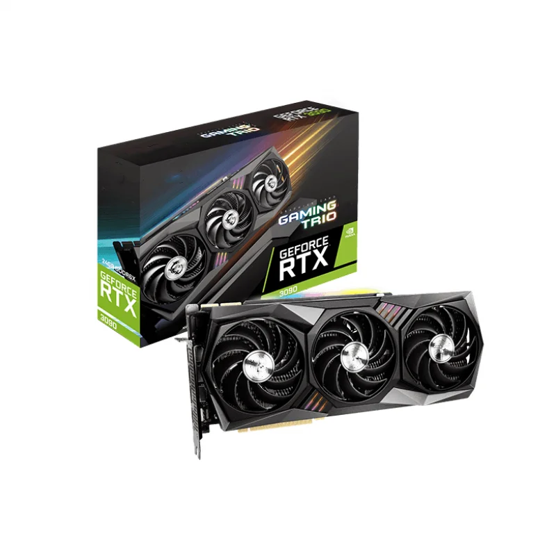 Spot wholesale high quality RTX3090 gaming graphics card MSI Geforce RTX3090 GAMING X TRIO Graphics card 3090