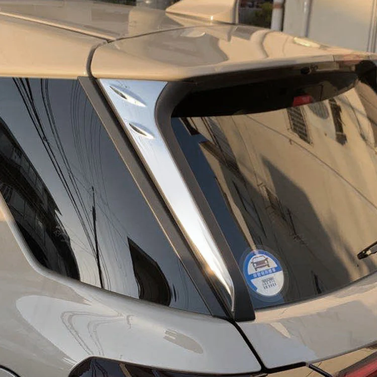Car Exterior Accessories Chrome Car Rear Spoiler Garnish For Toyota Raize A200A 210A
