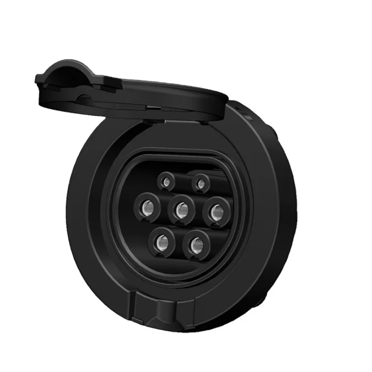 16A/32A type 1 EV charging Socket SAE J1772 male socket for female charging plug