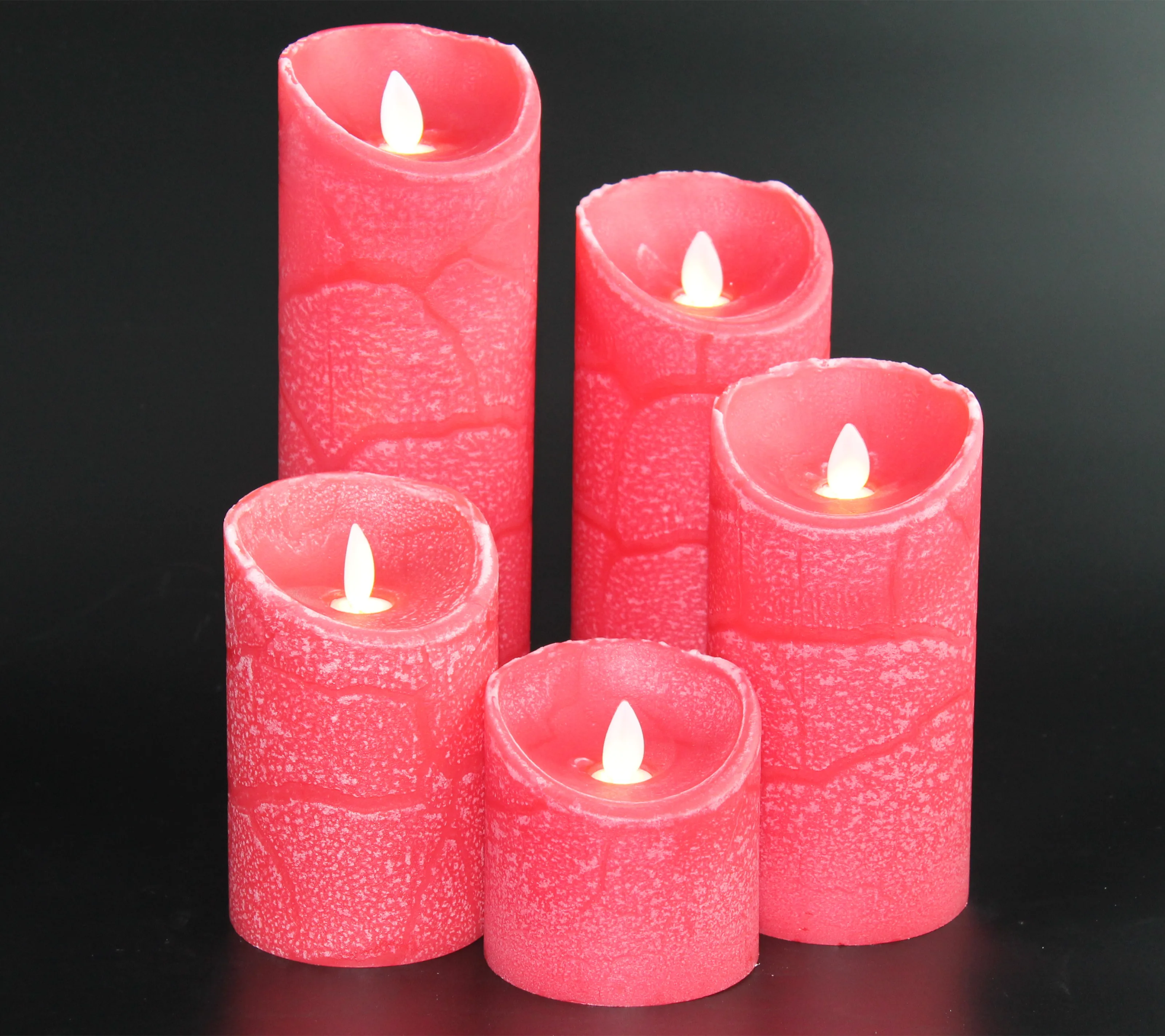 led  dancing cylindrical  flameless  candle For home decorations, birthday parties